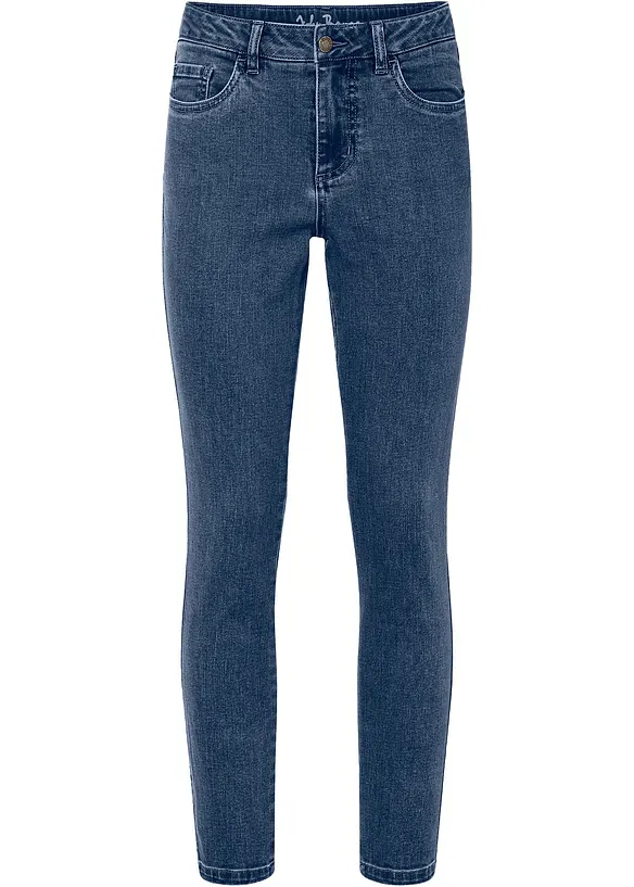 Skinny mid waist jeans, cropped, bonprix