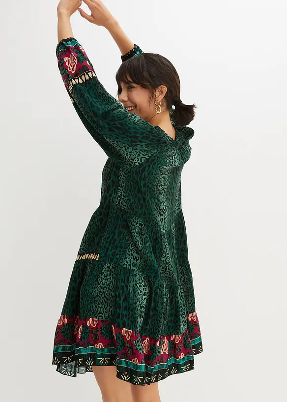 Gedessineerde tuniekjurk van soepele viscose, bonprix