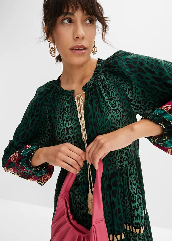 Gedessineerde tuniekjurk van soepele viscose, bonprix