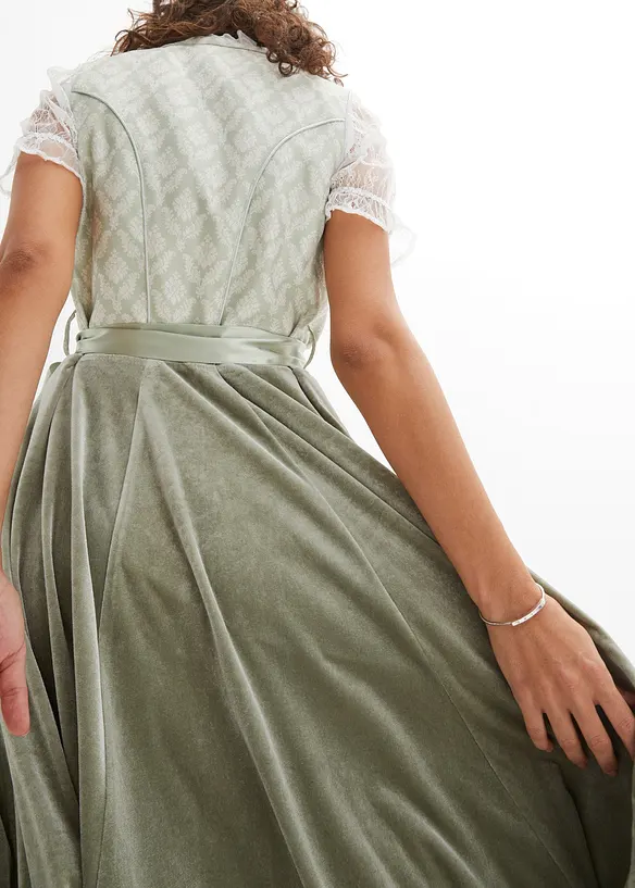 Dirndl met jacquard en borduursel (2-dlg. set), bonprix