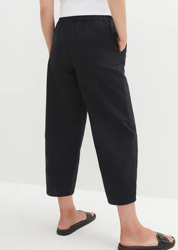 3/4 broek in een lichte linnenmix, bonprix