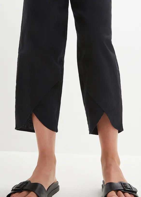 3/4 broek in een lichte linnenmix, bonprix