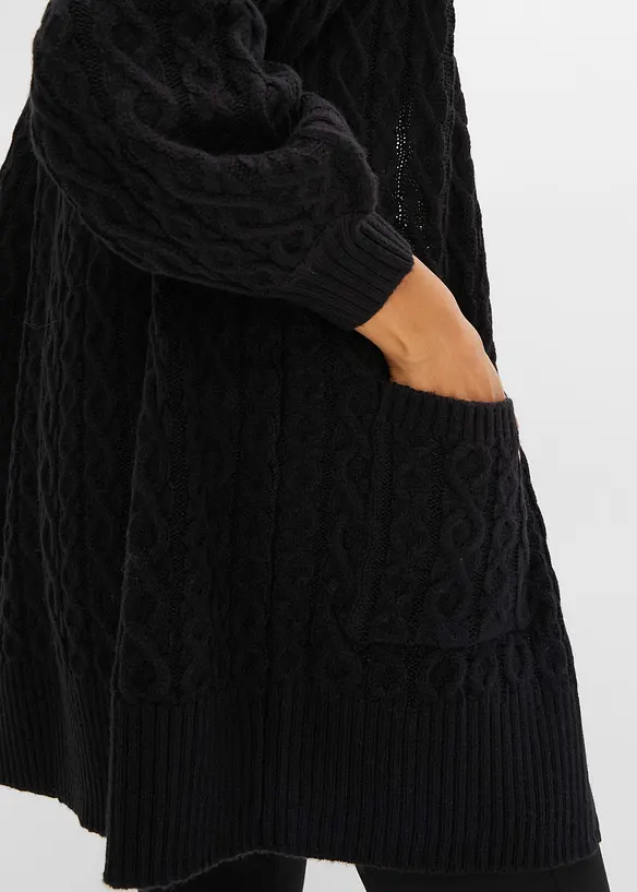 Lang vest met zakken, bonprix