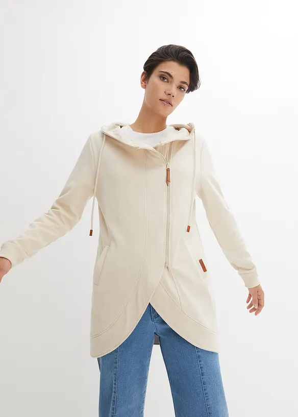 Sweatvest met capuchon, bonprix