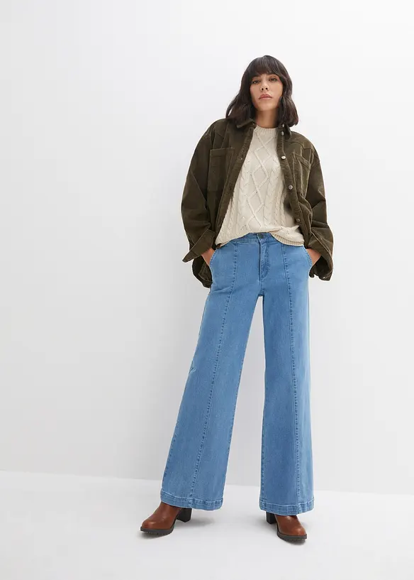 Stretch jeans, wide, John Baner JEANSWEAR