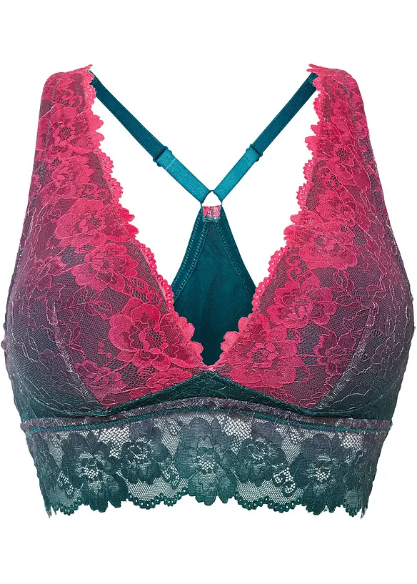 Bralette met fijn kant in kleurverloop, bonprix