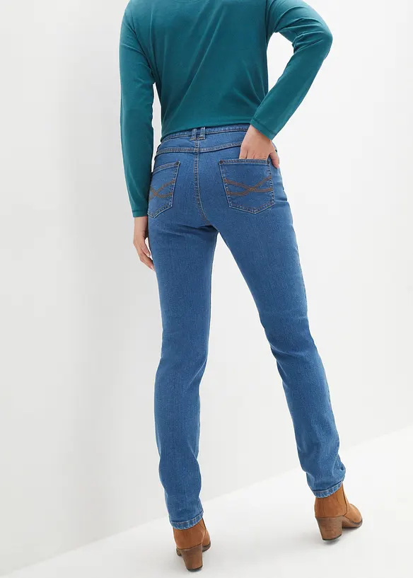 Essential basic stretch jeans, straight, John Baner JEANSWEAR