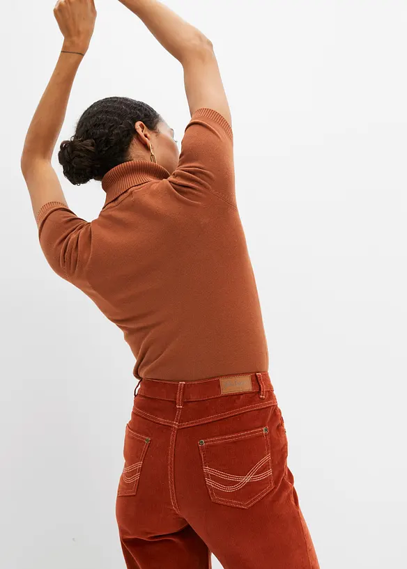 Stretch corduroy broek, wide, John Baner JEANSWEAR