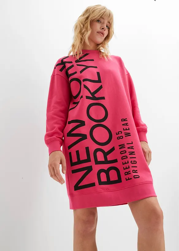 Oversized sweatjurk van een zachte katoenmix, bonprix