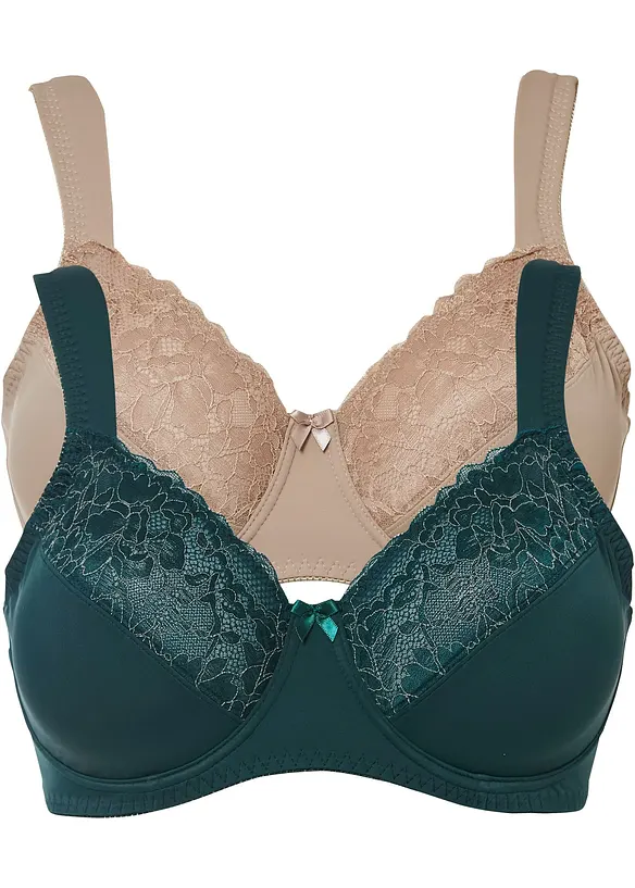 Minimizer bh met gewatteerde schouderbandjes (set van 2), bonprix