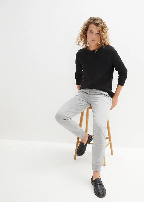 Essential trui van milano knit wear met ronde hals, bonprix