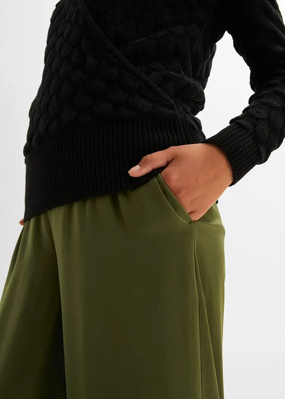 Ajour trui in wikkellook, bonprix