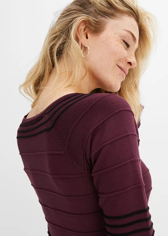Gebreide jurk van soepele viscose, bonprix