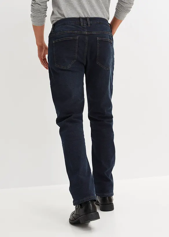 Relaxed fit stretch thermojeans met comfortband, straight, bonprix