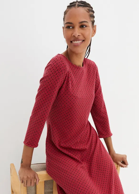 Punto di roma jurk met jacquard patroon, bonprix