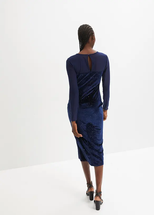 Jurk met mesh inzet, BODYFLIRT boutique