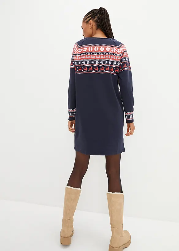 Sweatjurk met Noors patroon, bpc bonprix collection