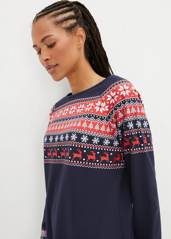Sweatjurk met Noors patroon, bpc bonprix collection