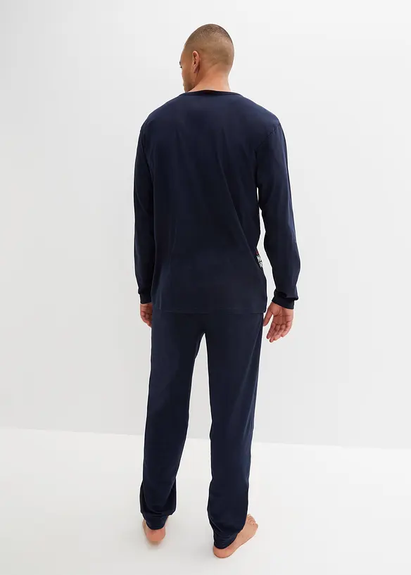 Pyjama van katoen met lange mouwen, bonprix