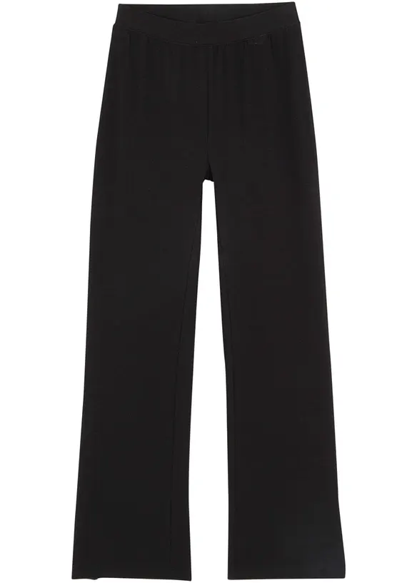 Meisjes broek met wijd uitlopende pijpen en splitten, bonprix