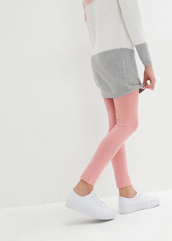 Legging van elastisch biologisch katoen (set van 3), bonprix