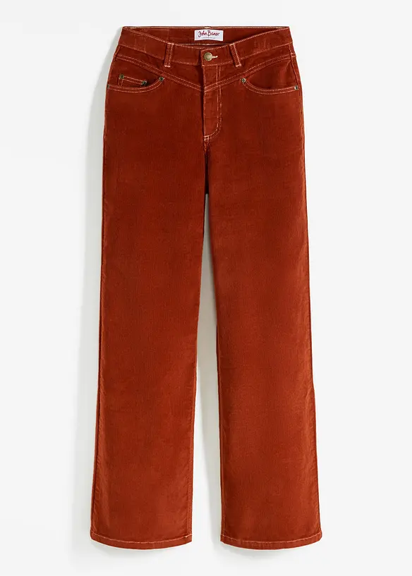 Stretch corduroy broek, wide, John Baner JEANSWEAR
