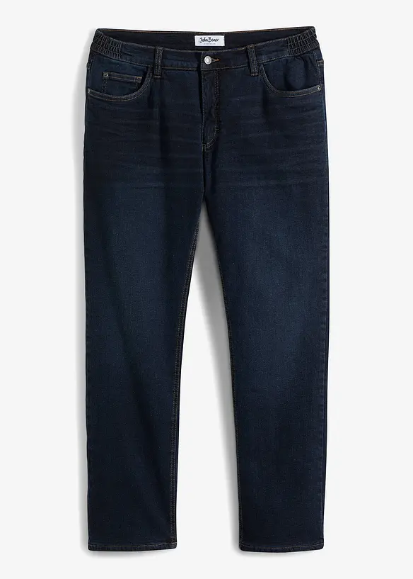 Relaxed fit stretch thermojeans met comfortband, straight, bonprix