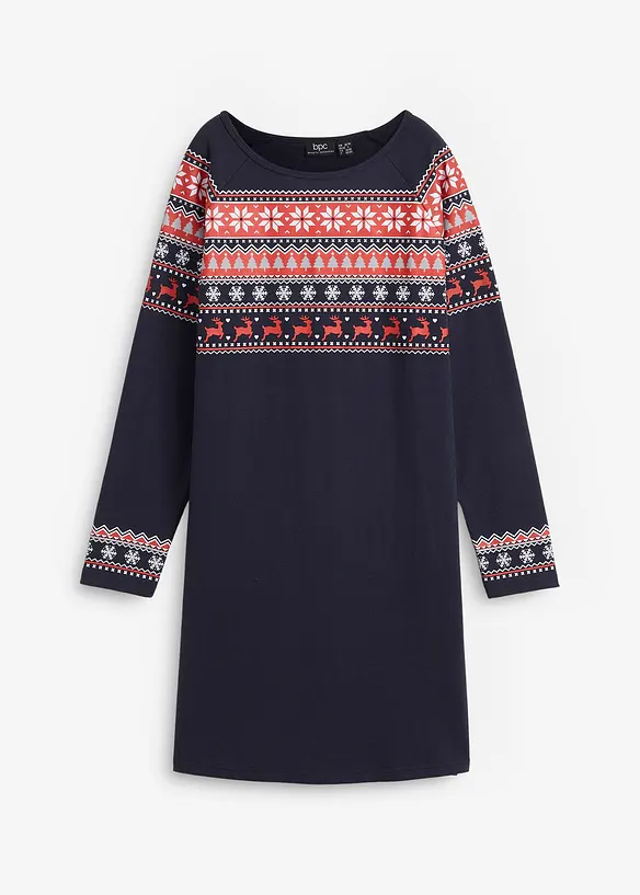 Sweatjurk met Noors patroon, bpc bonprix collection