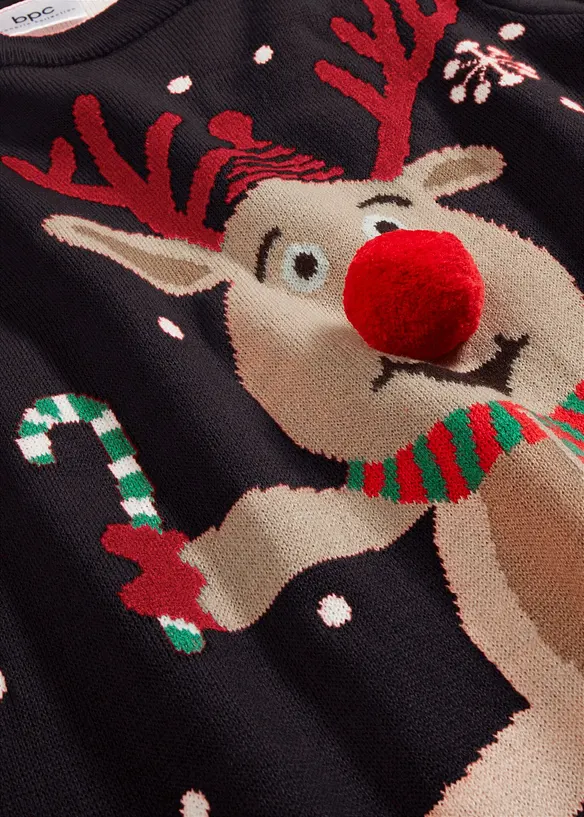 Kersttrui met ronde hals, bonprix