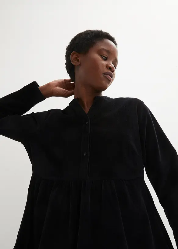 Midi jurk van katoen-corduroy, bonprix