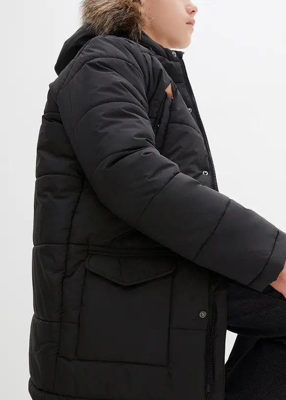 Jongens outdoor winterjas met capuchon, bonprix