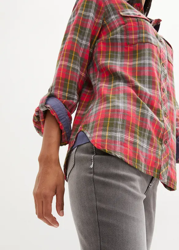 Flanellen blouse, bonprix