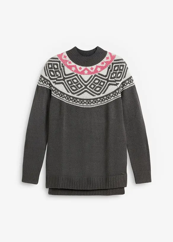 Noorse trui met zijsplitten, bonprix
