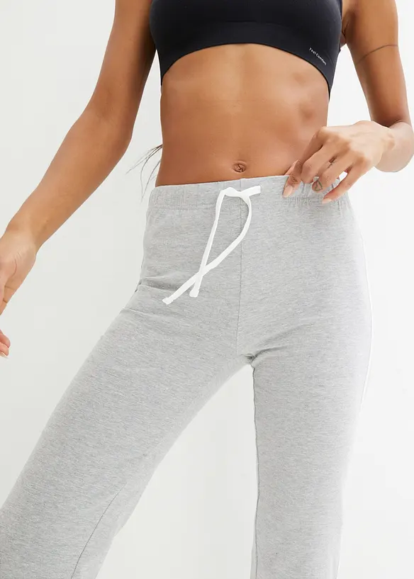 Sport capri in een katoenmix met stretch (set van 2), bonprix