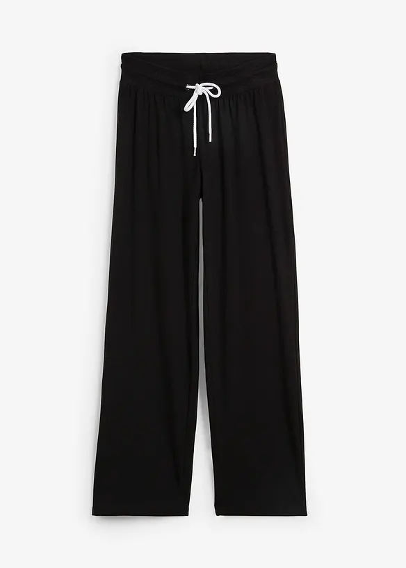 Jersey broek met biologischi katoen en stretch, bonprix
