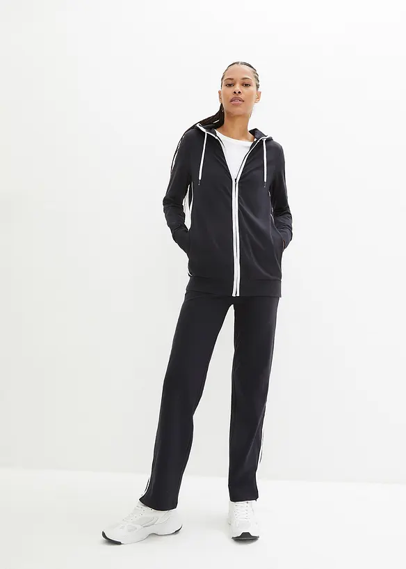 Stretch joggingpak van katoen (2-dlg. set), bonprix