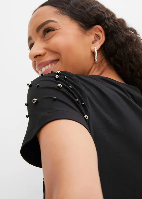 Shirt met parels, bonprix