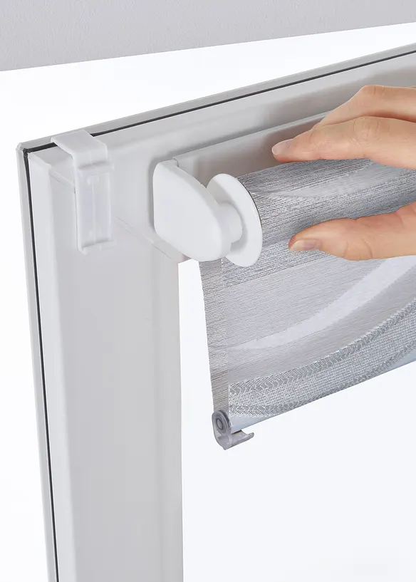 Duo rolgordijn van jacquard, tweekleurig, bonprix