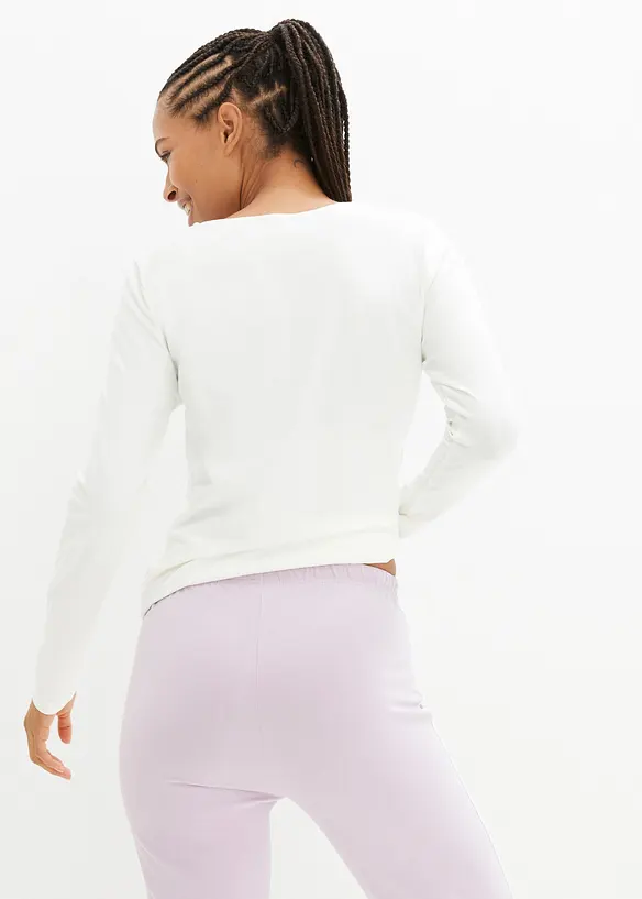 Jersey broek van katoen met stretch (set van 2), bonprix