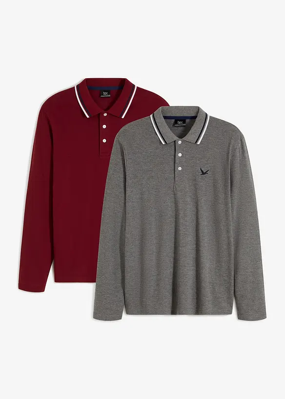 Poloshirt van biologisch katoen (set van 2), bonprix