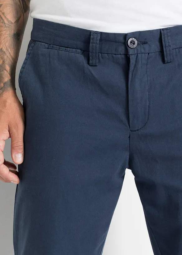 Regular fit chino van puur katoen, straight, bonprix