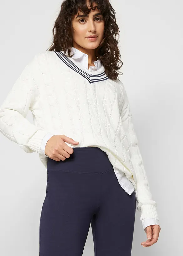 Flared legging van katoen, bonprix