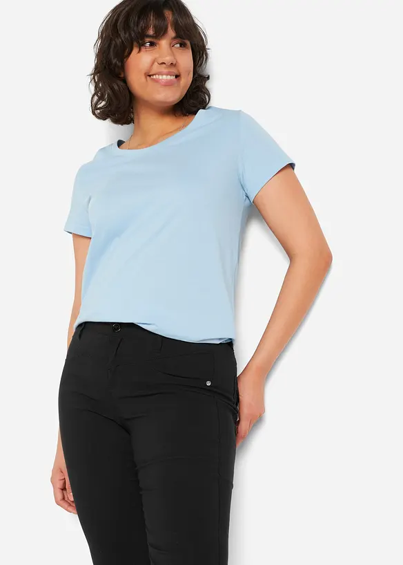 Bengaline stretch broek, bootcut, bonprix