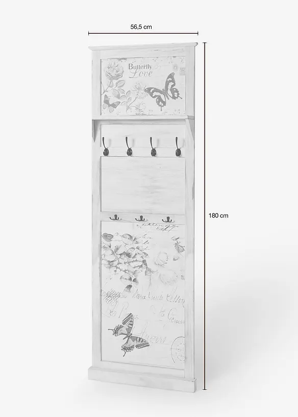 Kapstokpaneel met vlinderdessin, bonprix
