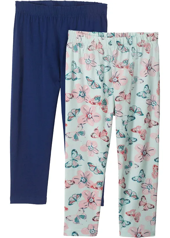 Capri legging met biologisch katoen (set van 2, bonprix