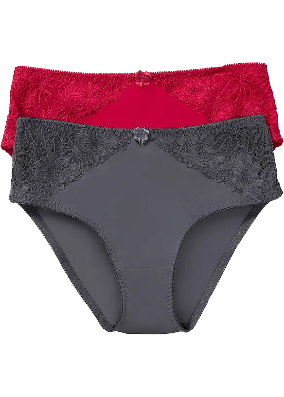 Maxislip met kant (set van 2), bonprix