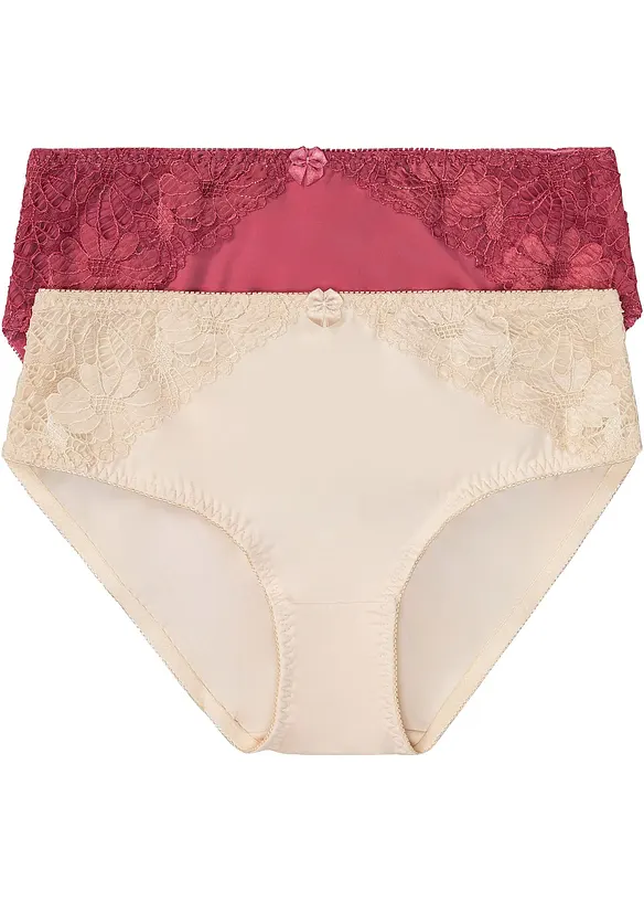Maxislip met kant (set van 2), bonprix