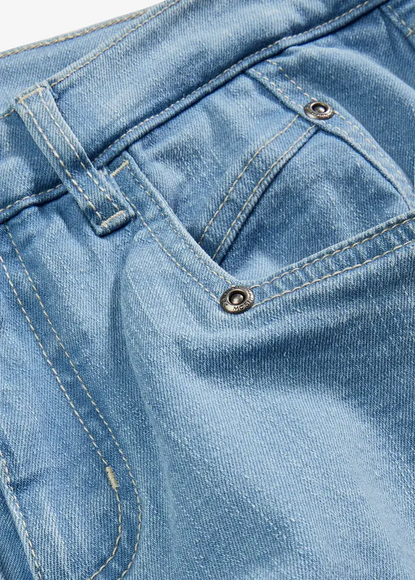 Wijde jeans met siernaden, RAINBOW