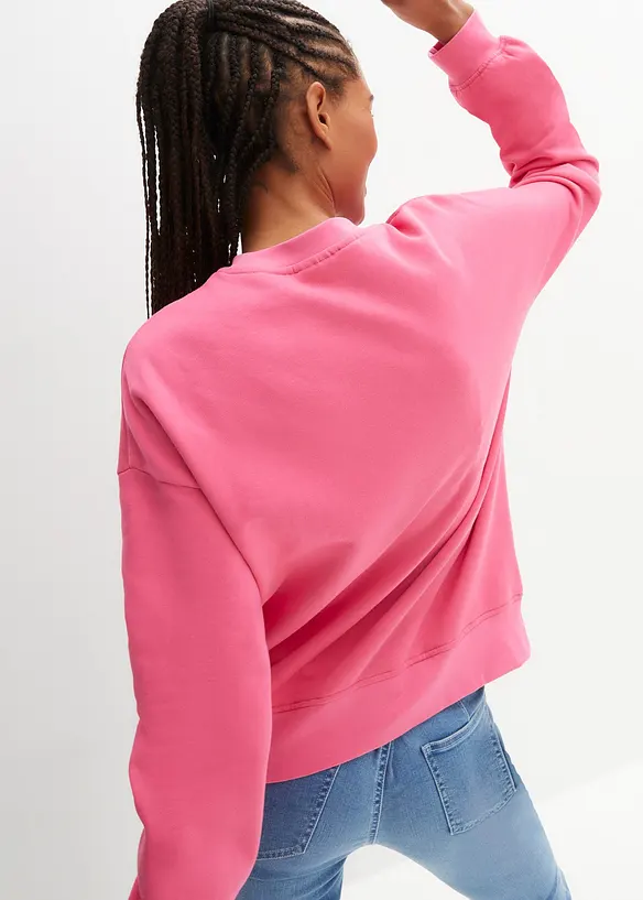 Oversized sweater van katoen, bonprix