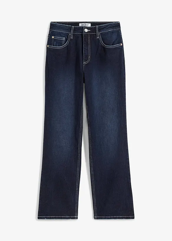 High waist stretch jeans, straight, bonprix
